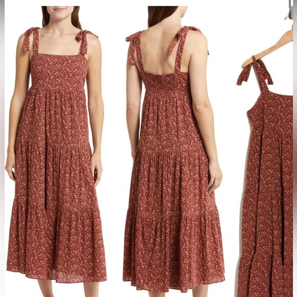 Madewell Dresses & Skirts - Madewell Floral Maxi Dress in Cream